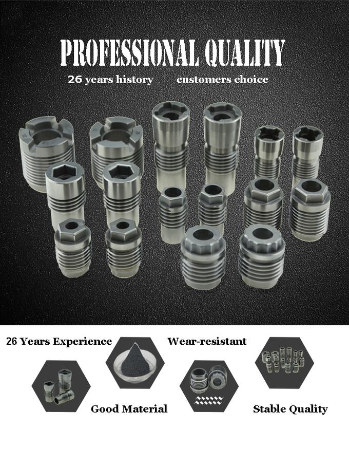 Cross Slot Abrasion Resistant Hydro Jet Nozzles Cemented Carbide Yg6