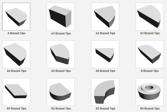 K05-K40 Tungsten Carbide Brazed Tips for Multi-Blade Saws