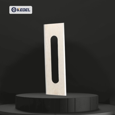 Custom Cemented Tungsten Carbide Alloy Chemical Fiber Slotting Positioning Blade Fabric Film Slitting Industrial Machine Knife
