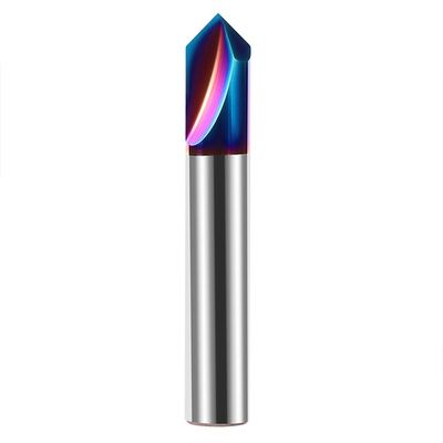 65° Straight Flute Tungsten Carbide End Mill with 65HRC Hardness and 3 Years Warranty for CNC Chamfering