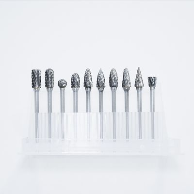 6mm Double Groove Carbide Rotary Burr with 10 Different Shapes for Stainless Steel and Titanium