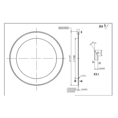 Semi-Severing Circular Blade Half-Cut Circular Knife Cemented Carbide Round Industrial Blade for Full and Half Cutting Machines