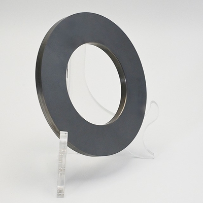 Custom Cemented Tungsten Carbide Alloy Circular Uncut Blade  Slitting Blade Fabric Film Slitting Industrial Machine Knife