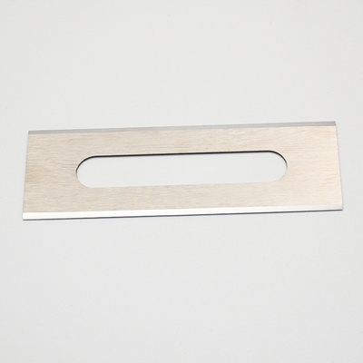 Custom Cemented Tungsten Carbide Alloy Chemical Fiber Slotting Positioning Blade Fabric Film Slitting Industrial Machine Knife