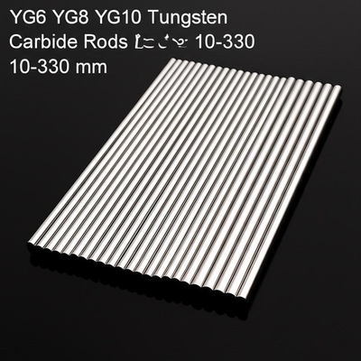YG6 YG8 YG10 Tungsten Carbide Rods 3-30mm Dia 330mm Length