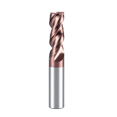 2 Flute Carbide End Mill 1mm-40mm for Steel Aluminum HRC 45-65