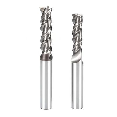 4mm Carbide Flat End Mill 3 Flutes HRC 45-65 for Stainless Steel