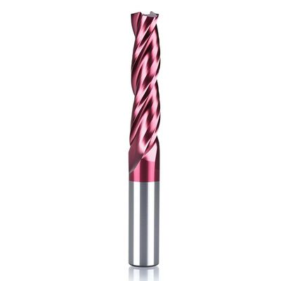 4 Axis Carbide End Mill 4mm 2 Flute for Steel Aluminum HRC 45-65