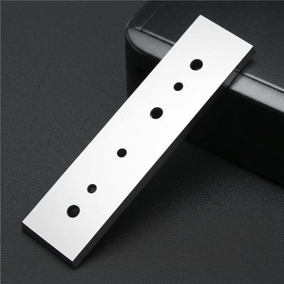 Custom Cemented Tungsten Carbide Alloy Three-Holes Chemical Fiber Slitter Blade Fabric Film Slitting Industrial Machine Knife