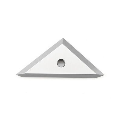 Custom Cemented Tungsten Carbide Alloy Triangle Single Hole Positioning Blade Fabric Film Slitting Industrial Machine Knife