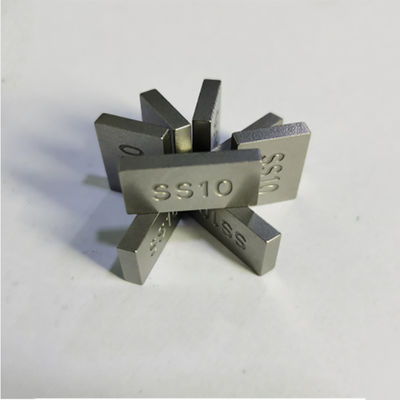 Customized Tungsten Carbide Brazed Tips with Density Range 12.10-14.90 g/cm³ and TRS Range 2000-3800 Mpa for Stone Cutting