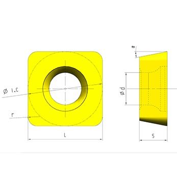 HRA90 Hardness 45HRC-65HRC CNC Insert with 3-Year Warranty for High Precision Machining