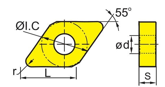 High Efficiency HRA90 Hardness CNC Insert with 3 Years Warranty for Precision Steel Cutting on CNC Lathes