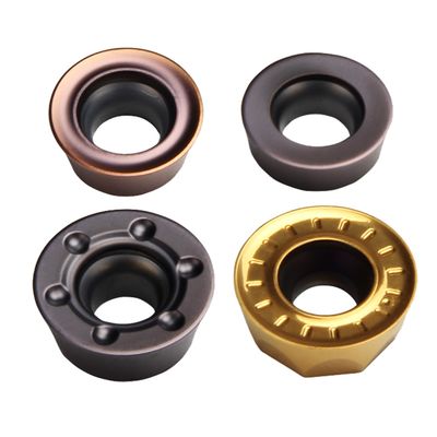 Durable RDMT CNC Insert with HRA90 Hardness and 45HRC-65HRC for Aerospace Production on Machining Centers