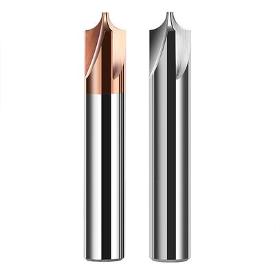 4-Flute Tungsten Carbide End Mill with 55-Degree Internal Radius and 0.6um Grain Size for D4 to D16 Cutting Diameter