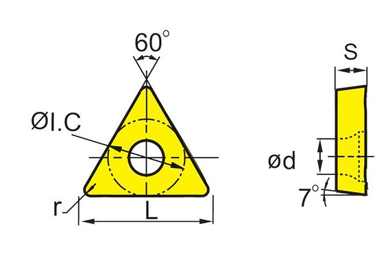Long Life TNMG CNC Insert with 75° T Angle and 0° N Angle for High Precision ±0.08-±0.18 M Tolerance Turning