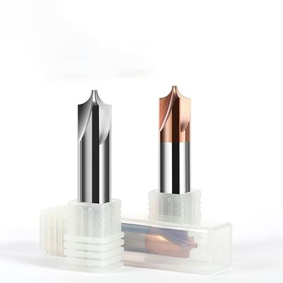 4-Flute Tungsten Carbide End Mill with 55-Degree Internal Radius and 0.6um Grain Size for D4 to D16 Cutting Diameter