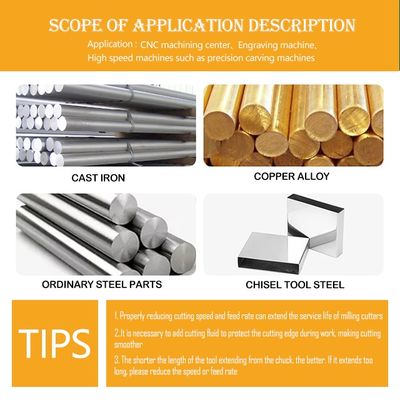 Tungsten Carbide Ball End Mill with 55-Degree Deep Groove and nACo4 Coating for CNC Machining
