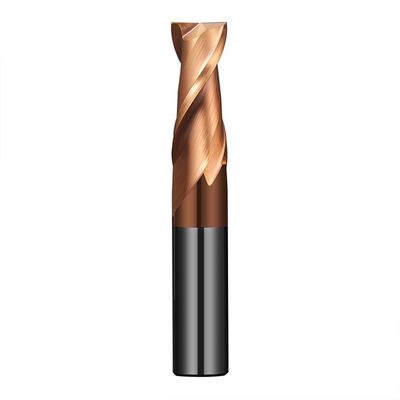 CNC Flat-bottom Tungsten Carbide End Mill with 55-degree Keyway Cutter and nACo4 Coating