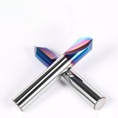 65° 2-Flute Chamfering Tool with 90° Angle Tungsten Carbide Milling Cutter for Stainless Steel