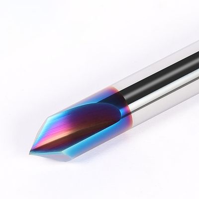 65° Straight Flute Tungsten Carbide End Mill with 65HRC Hardness and 3 Years Warranty for CNC Chamfering