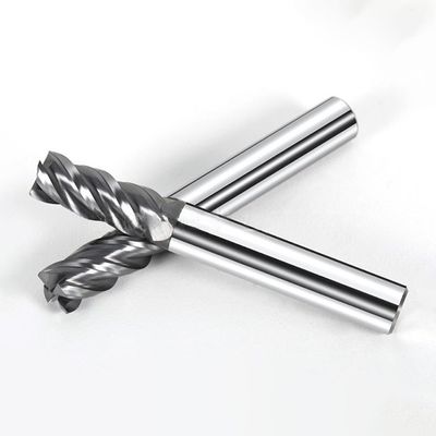 70HRC 4-Flute Bull Nose Tungsten Carbide End Mill with 35 Degree Helix Angle and Balzers Coating for Stainless Steel and Titanium Alloy