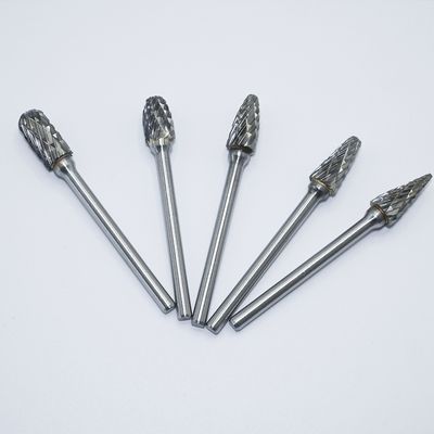 6mm Double Groove Cemented Carbide Rotary Burr with 10 Different Shapes and 3 Years Warranty