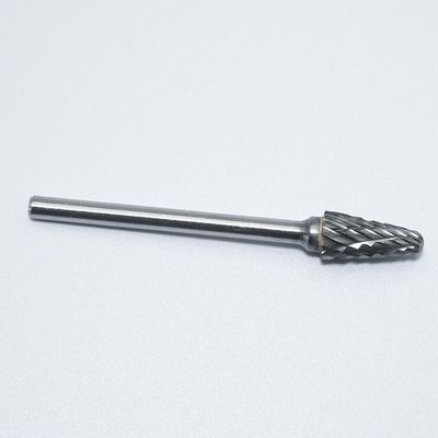 3mm Double-groove Type L Carbide Rotary Burr with 120° Point Angle for High Precision Metal Machining