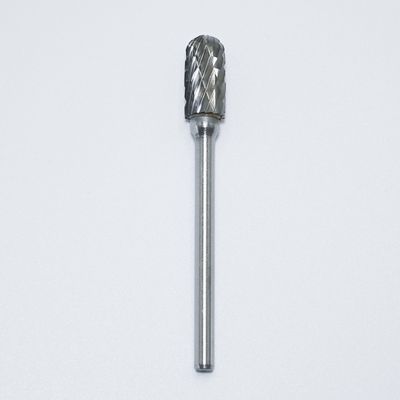 Type C Double Groove Carbide Rotary Burr with 120° Point Angle and HRA 89-92.5 Hardness for Metal Machining