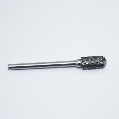 Type C Double Groove Carbide Rotary Burr with 120° Point Angle and HRA 89-92.5 Hardness for Metal Machining