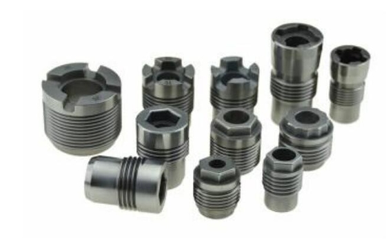 Downhole Water Threaded Tungsten Carbide Nozzle with British/Metric Thread and Outer Hexagonal for Oil Drilling