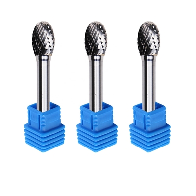 6mm Type E Se Shape Tungsten Carbide Burr Long 1/4 Inch Shank Edge Rotary File