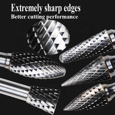 Single And Double Teeth Sets Type Tungsten Carbide Burr Deburring