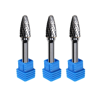 Se Oval Egg C1225 6mm Rotary Flame Shape Rotating Tungsten Carbide Burrs 8mm