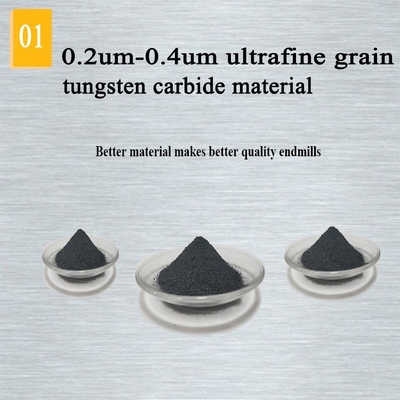 200mm Extra Long Carbide End Mill for CNC, 2-6 Flutes