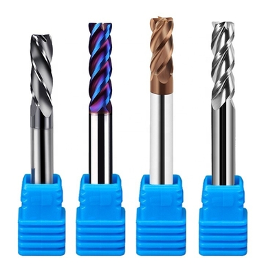 4 Flute Carbide Indexable Cutters Flat D10 Hrc45 Hrc55 Hrc65 Solid End Mill