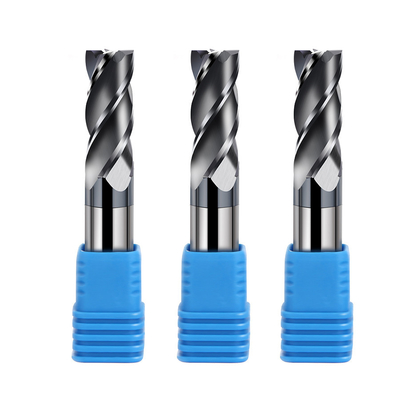 4 Flute Carbide Indexable Cutters Flat D10 Hrc45 Hrc55 Hrc65 Solid End Mill